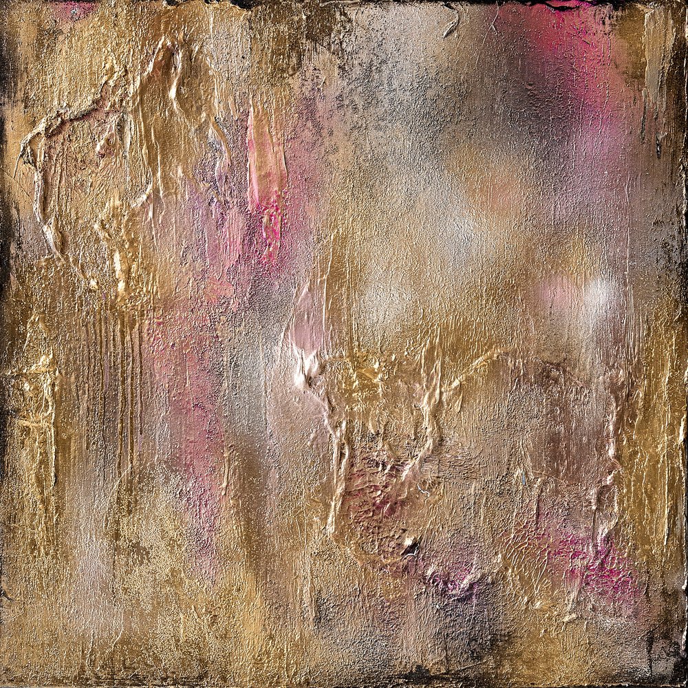 Texturas Douradas e Rosa de Anete Purina-Purite