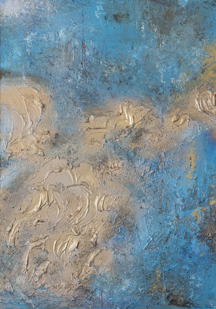 Textura abstrata de areia do oceano de Anete Purina-Purite