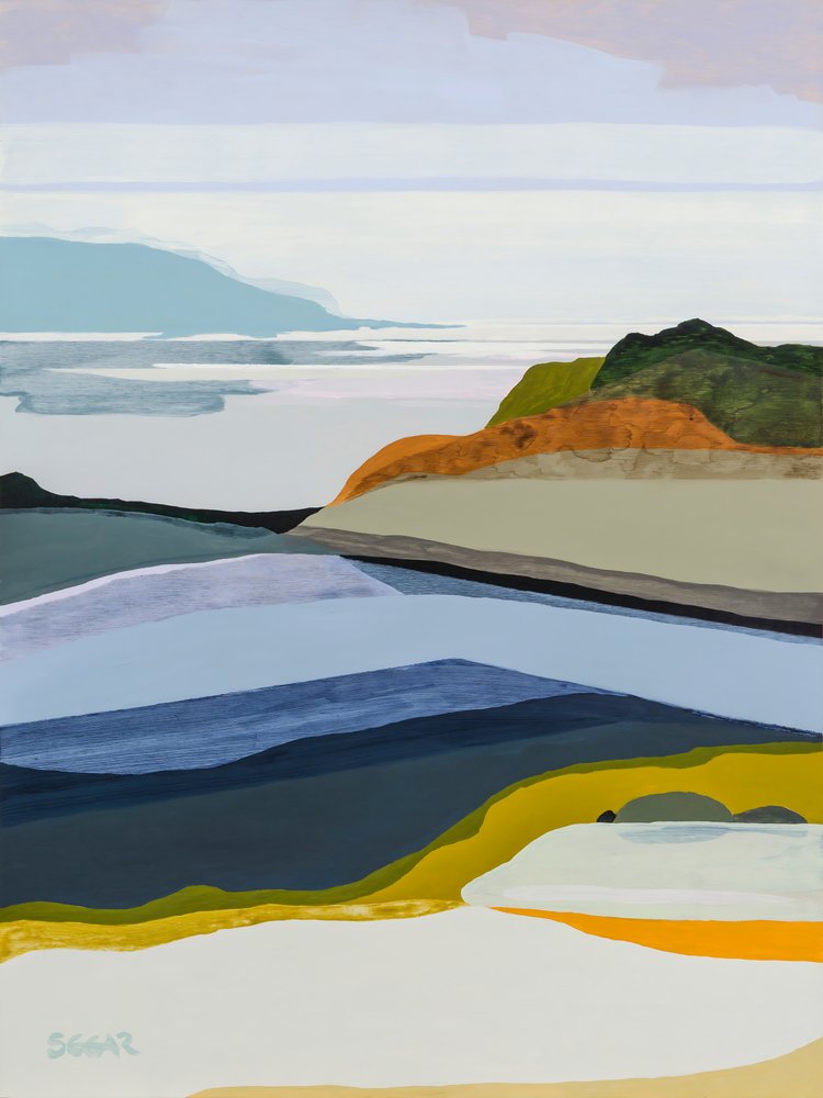 Paisagem Costeira Abstrata de Angela Seear
