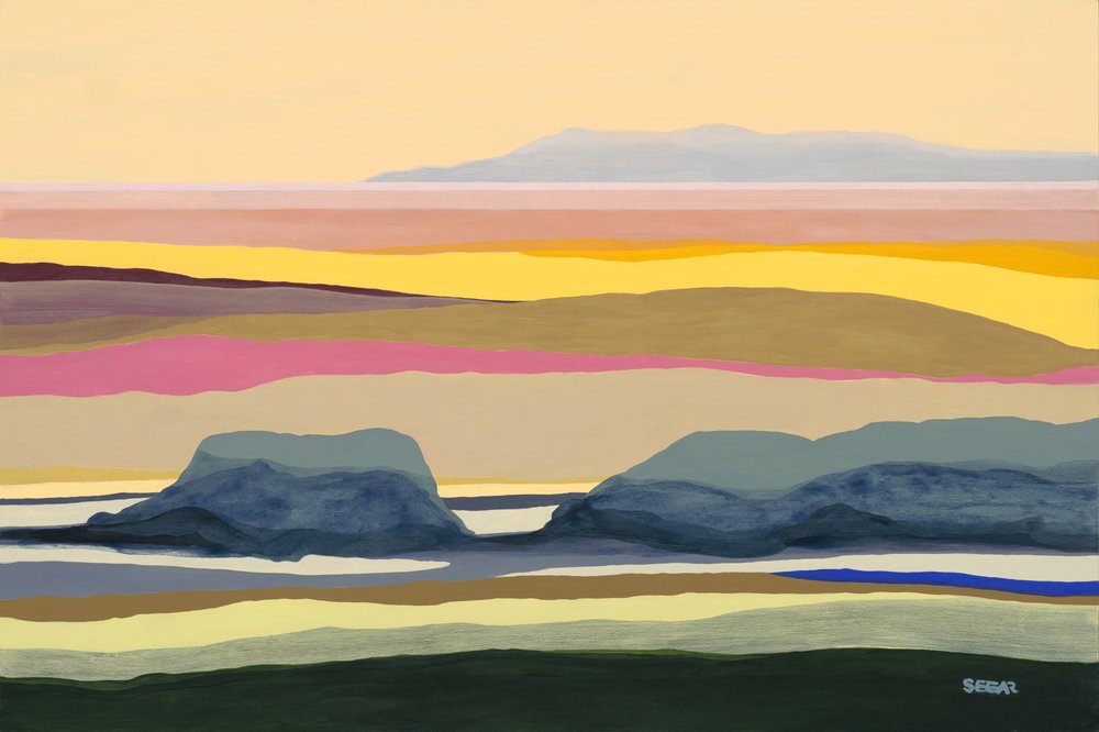Horizonte do deserto em camadas de Angela Seear