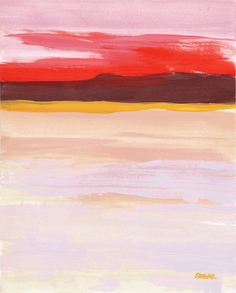 Horizonte abstrato vibrante de Angela Seear