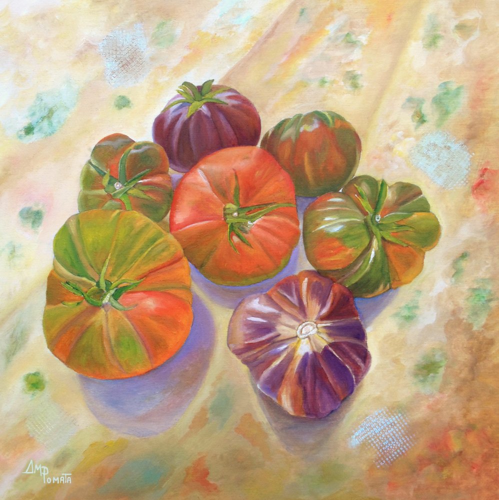 Tomates tradicionais de cores vivas de Angeles M. Pomata