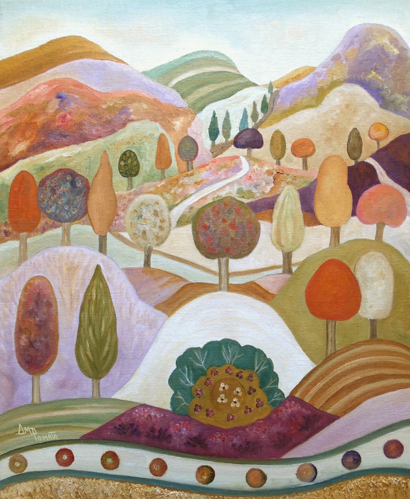 Paisagem outonal caprichosa de Angeles M. Pomata