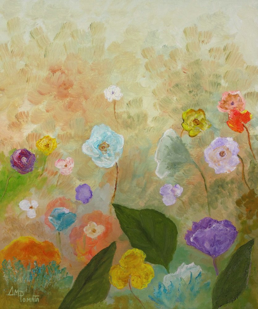 Campo de flores encantador de Angeles M. Pomata