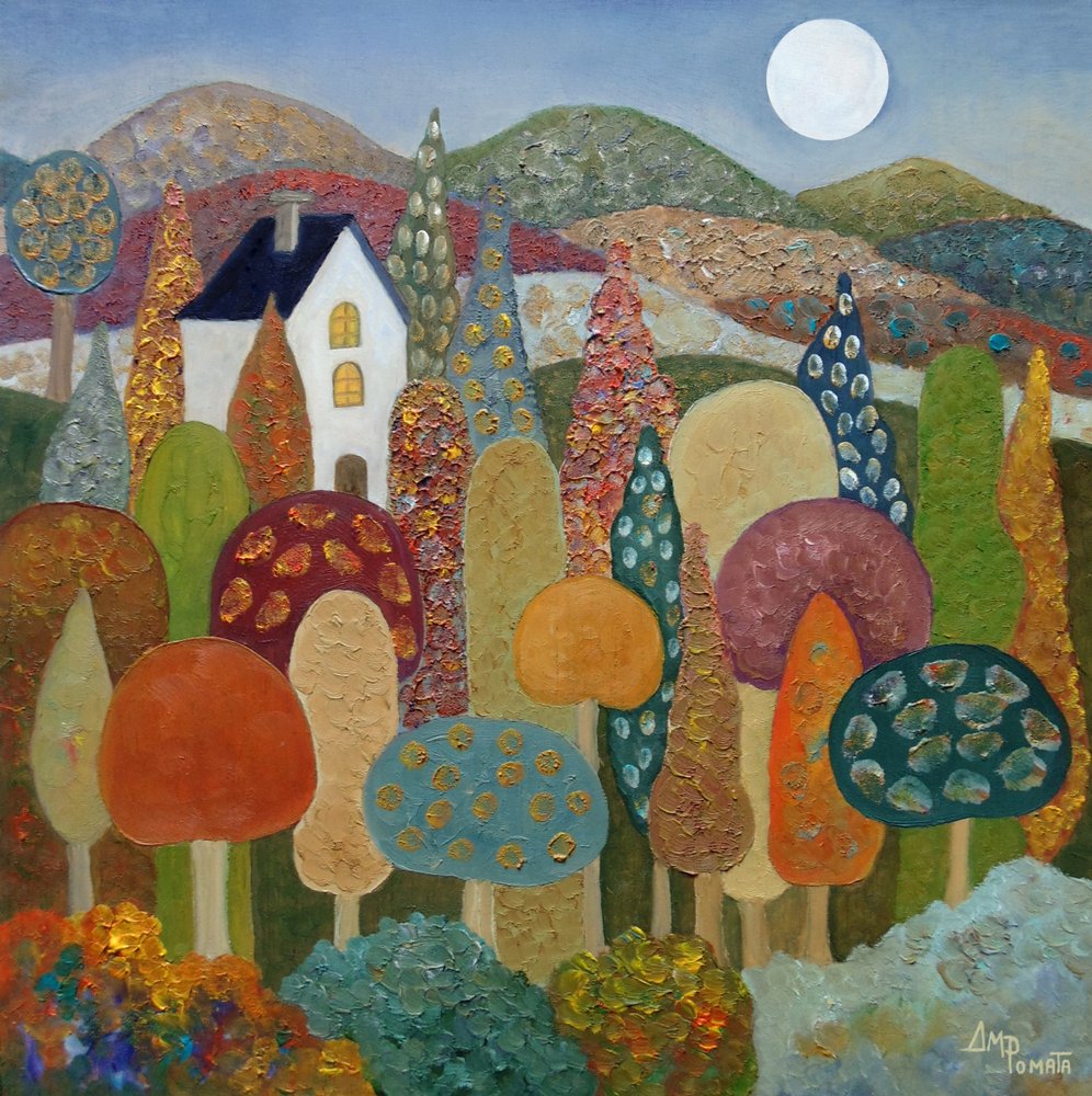 Paisagem Lunar Fantasiosa de Angeles M. Pomata