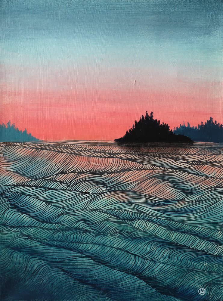 Luz do entardecer 4 de Ania Witwitzka