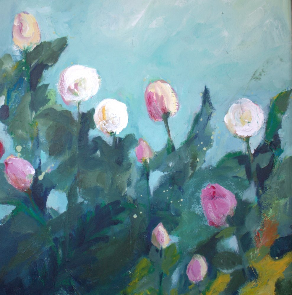 Flores num jardim em flor de Anna-Karin Bergius