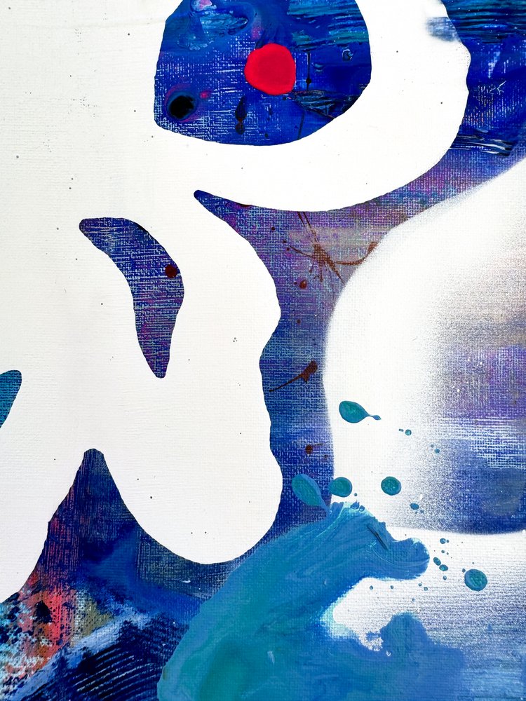 Abstrato Azul Ousado de Anna Viklund
