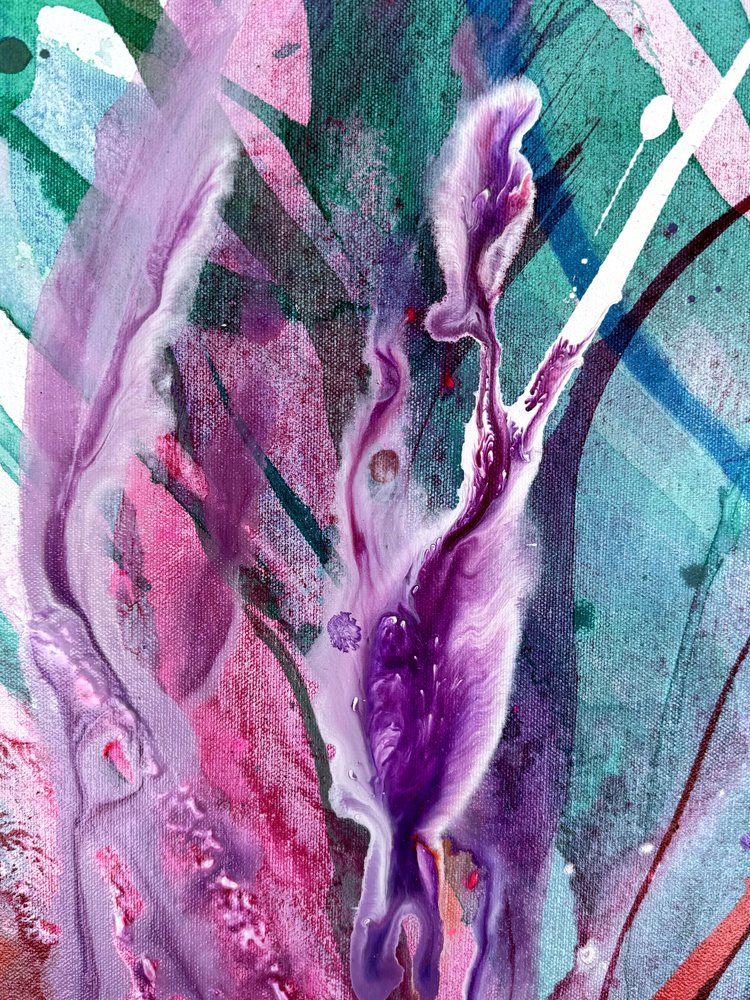 Fluxo abstrato vibrante de Anna Viklund