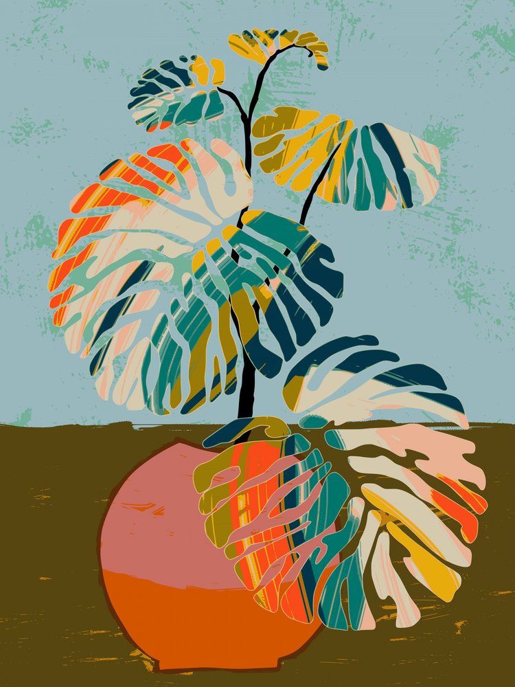 Resumo: Monstera tropical de Annick