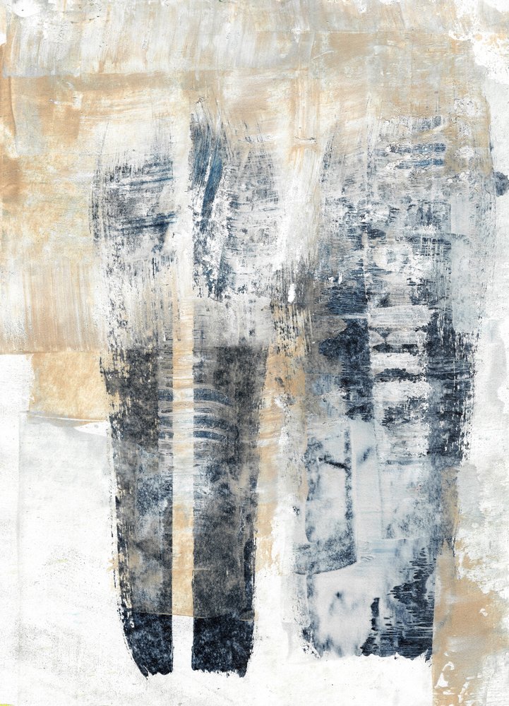 Abstrato vertical em tons suaves de Annick