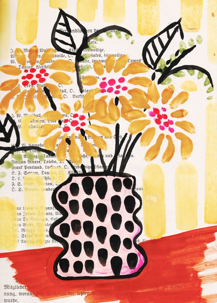 Vaso floral divertido de Annick