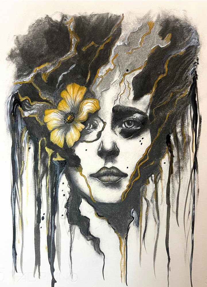 Retrato «Flor Dourada» de Augustus Caelthorne