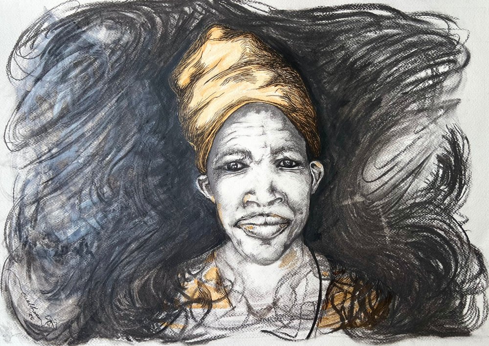 Retrato Africano Alegre de Augustus Caelthorne