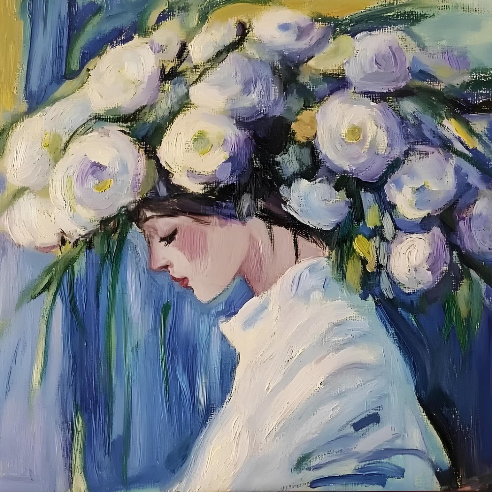 Retrato floral de sonho de Avanesova Elena