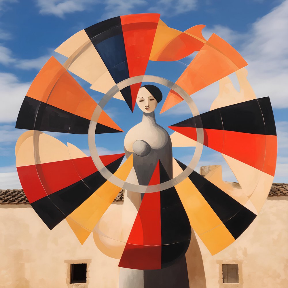Mulher Elegante: Céu Geométrico de Avanesova Elena