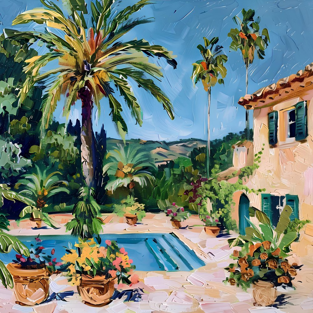 Mansão mediterrânica junto à piscina de Avanesova Elena