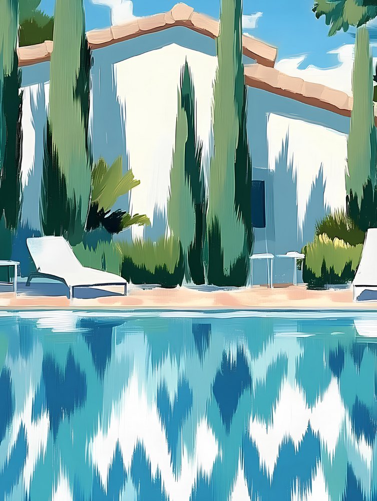 Reflexões junto à piscina de Avanesova Elena