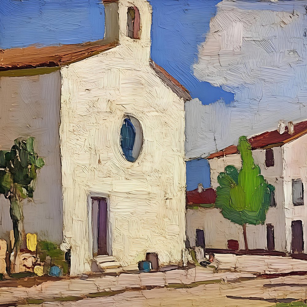 Igreja pitoresca da aldeia de Avanesova Elena