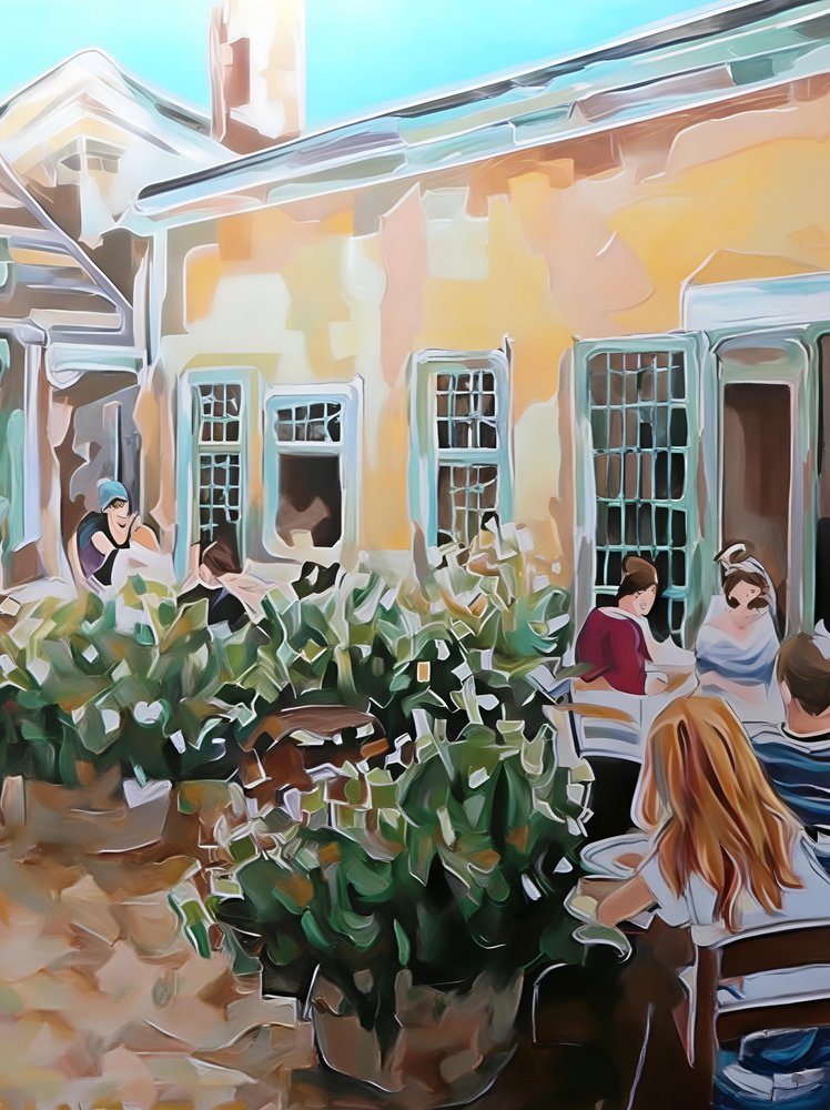 Pátio do Café de Verão de Avanesova Elena