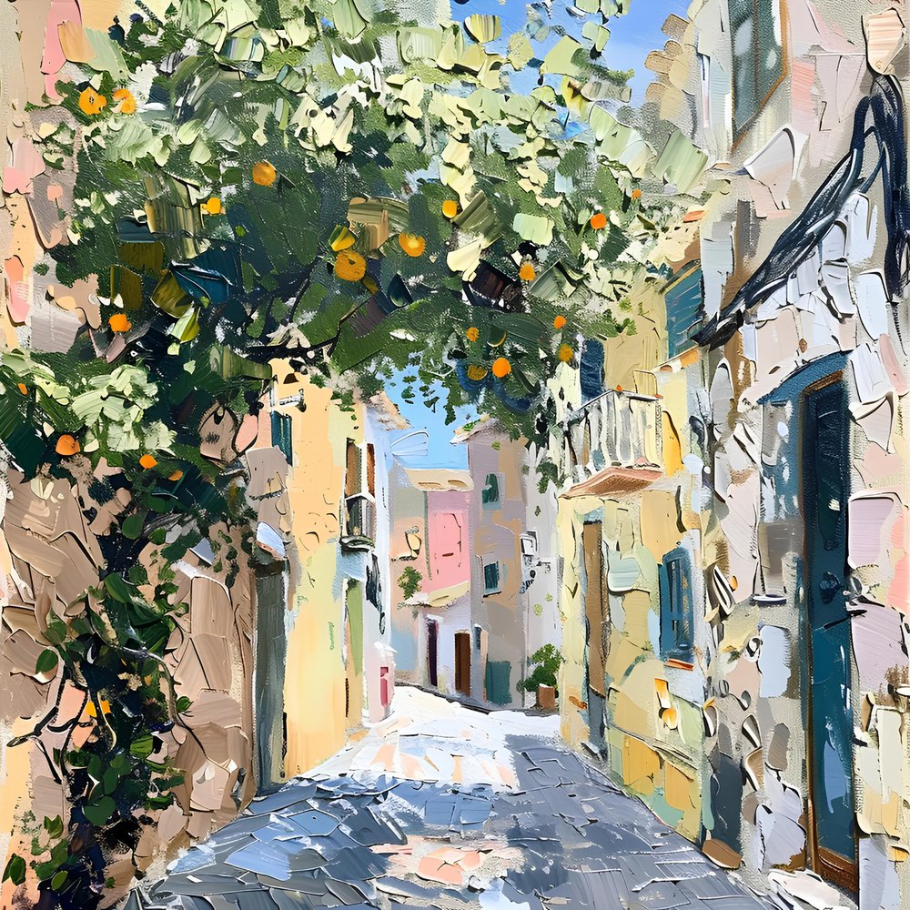 Rua da Laranjeira Ensolarada de Avanesova Elena