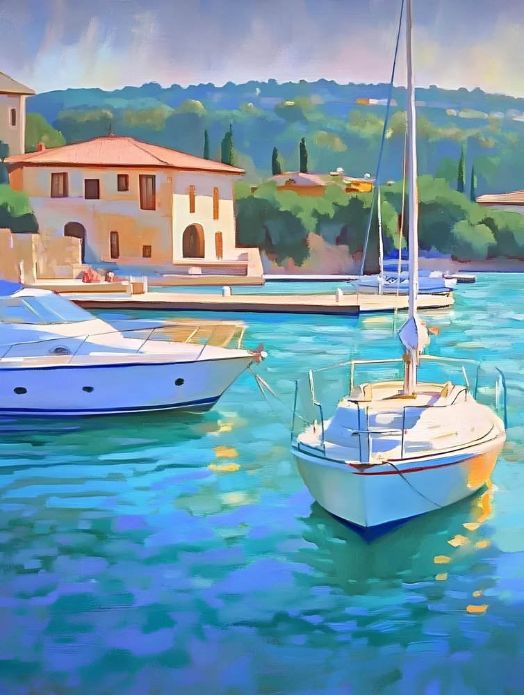 Barcos do Porto Turquoise de Avanesova Elena
