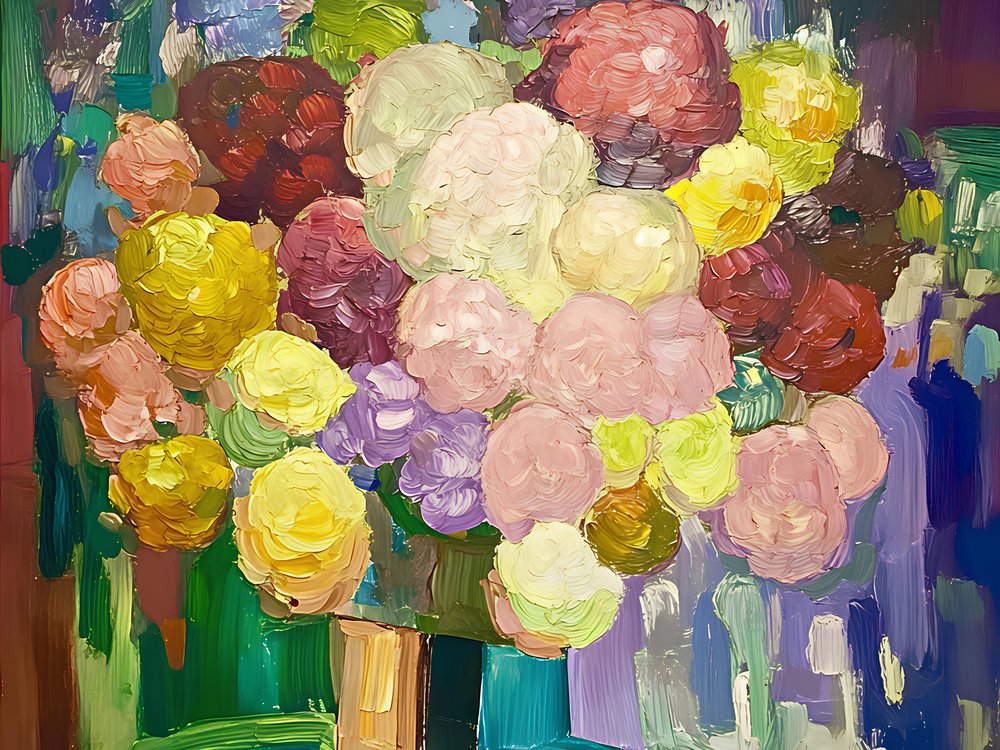 Ramo de flores coloridas de Avanesova Elena