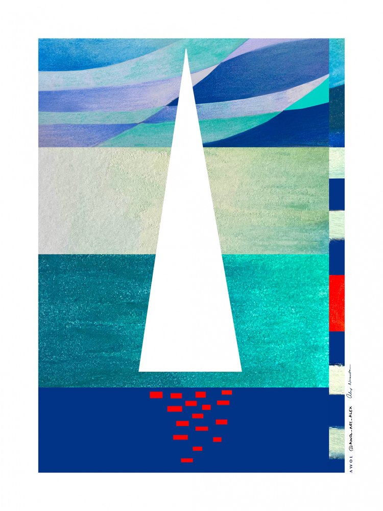 Navegação oceânica minimalista de Awol Art Alex