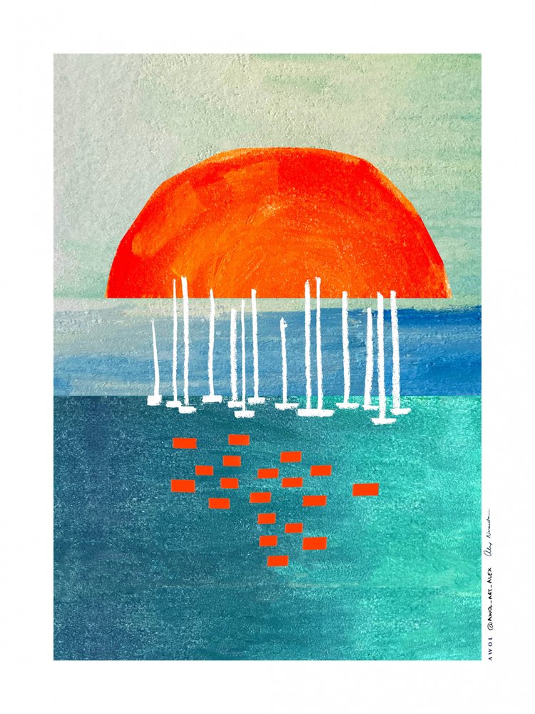 Veleiros Orange Sun de Awol Art Alex