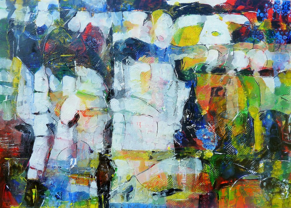 Figuras abstratas coloridas de Barbara Piatti
