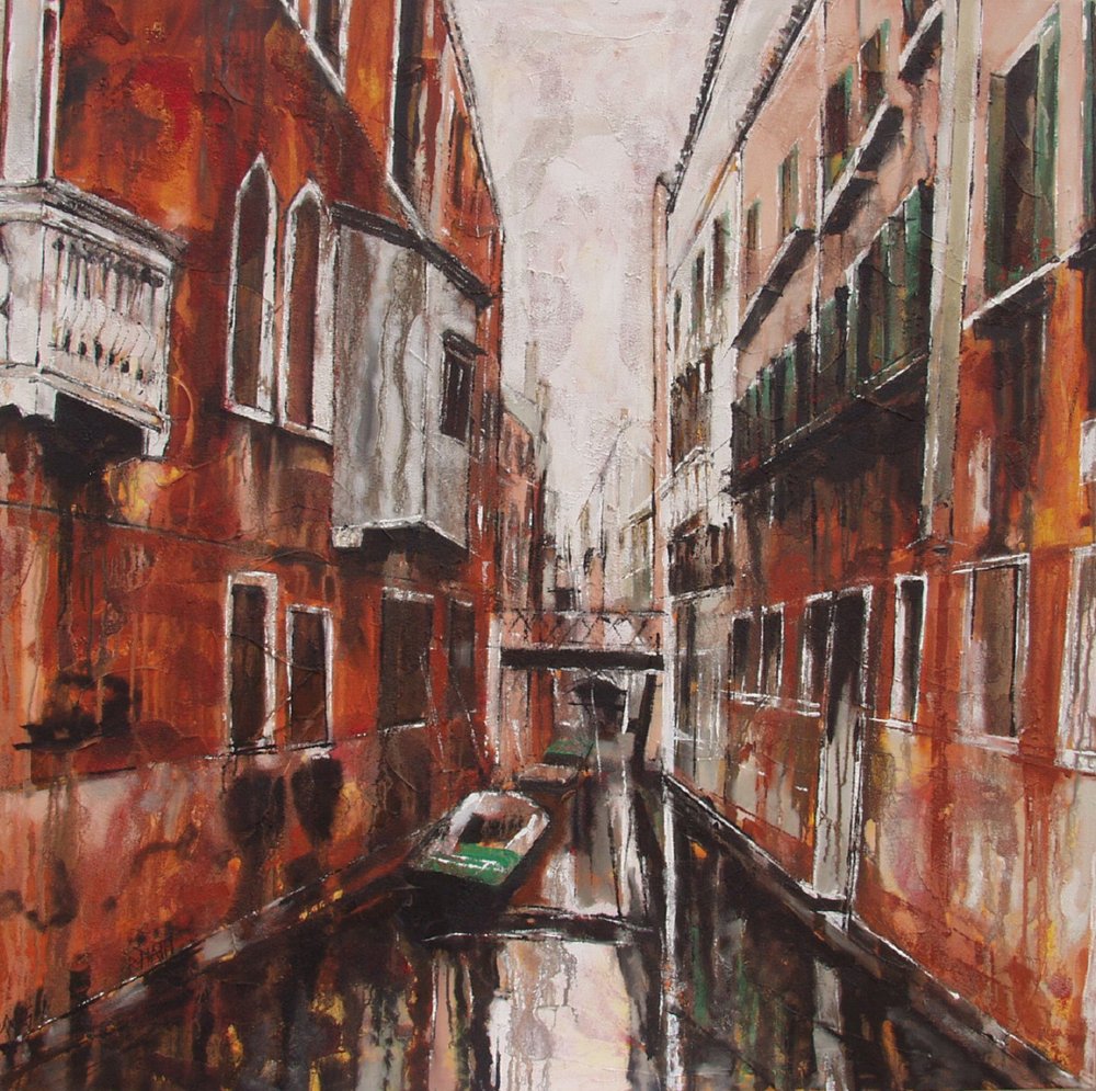 Reflexos nos canais de Veneza de Barbara Piatti