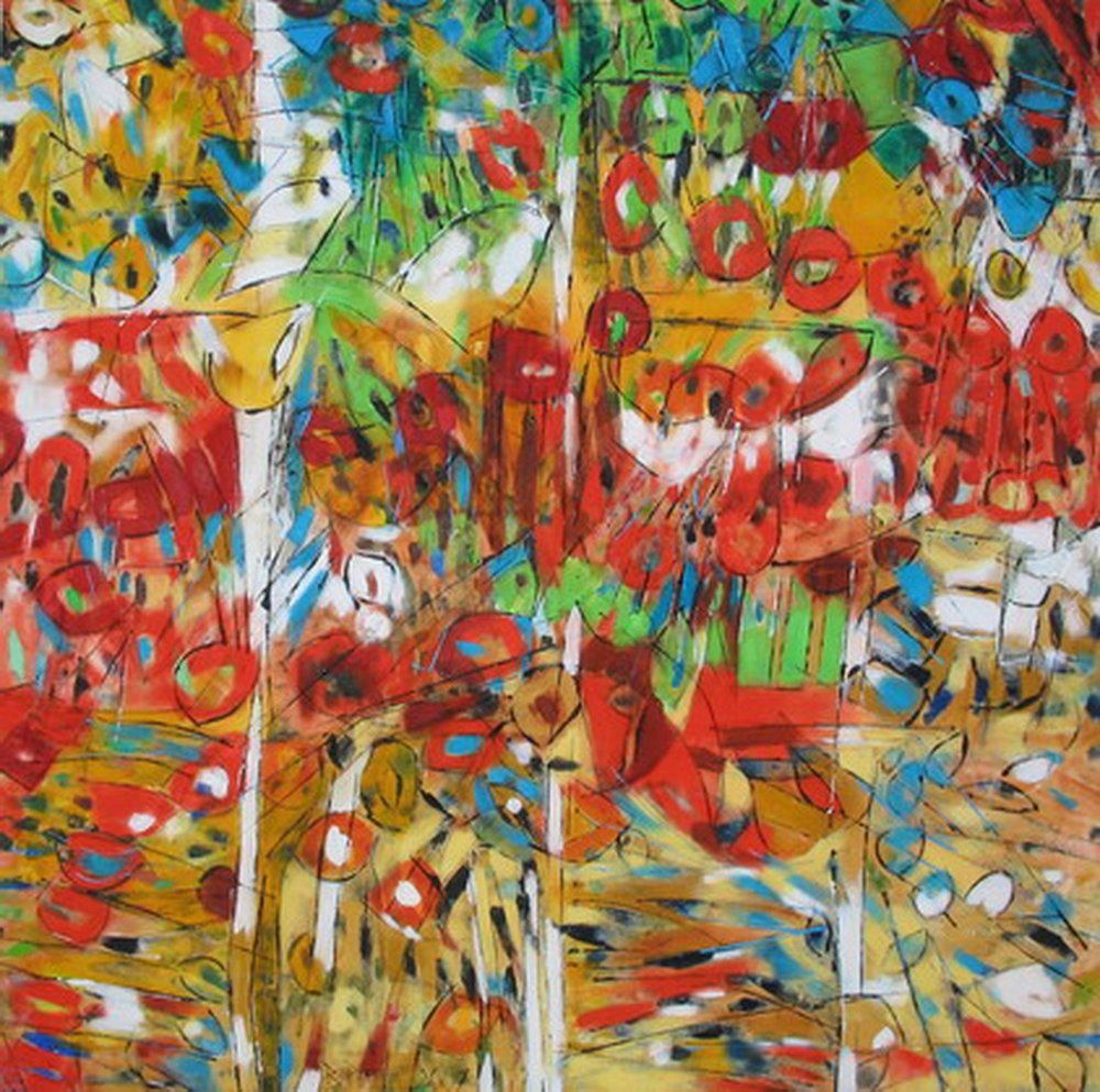Jardim abstrato vibrante de Barbara Piatti