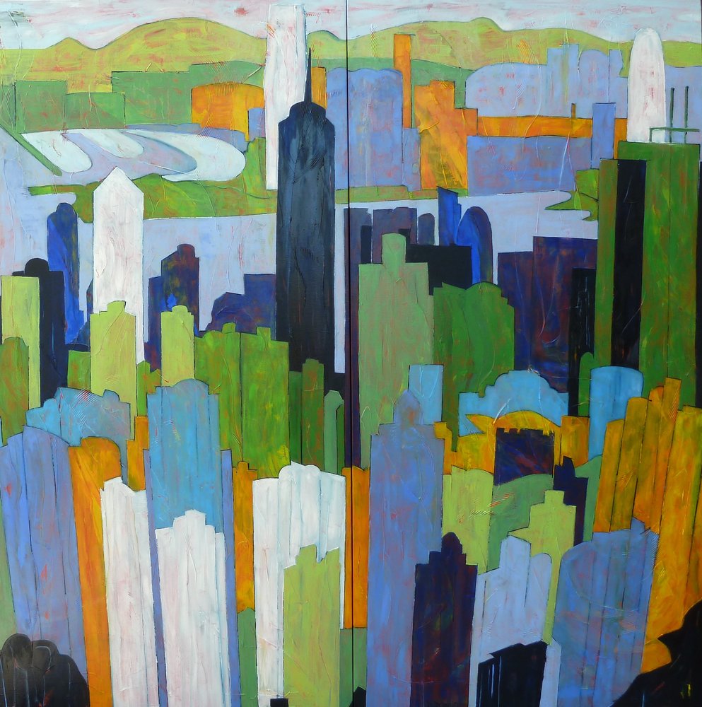 Panorama urbano vibrante de Barbara Piatti