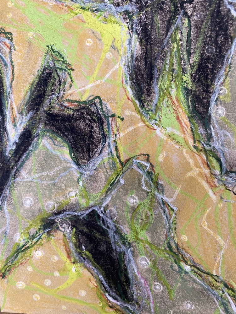 Paisagem abstrata terrosa de Berit Pihl