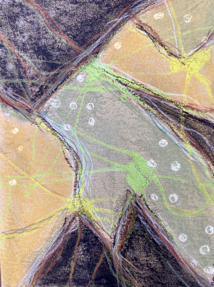 Campos abstratos em tons pastel de Berit Pihl