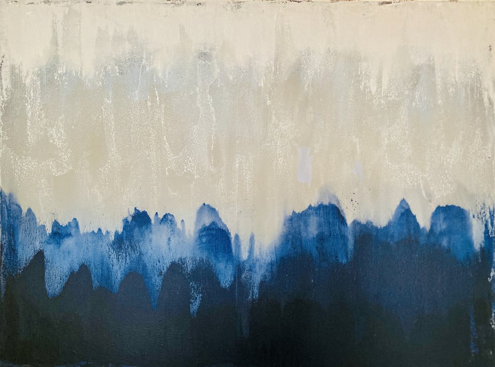 Abstrato azul enevoado de Berit Pihl