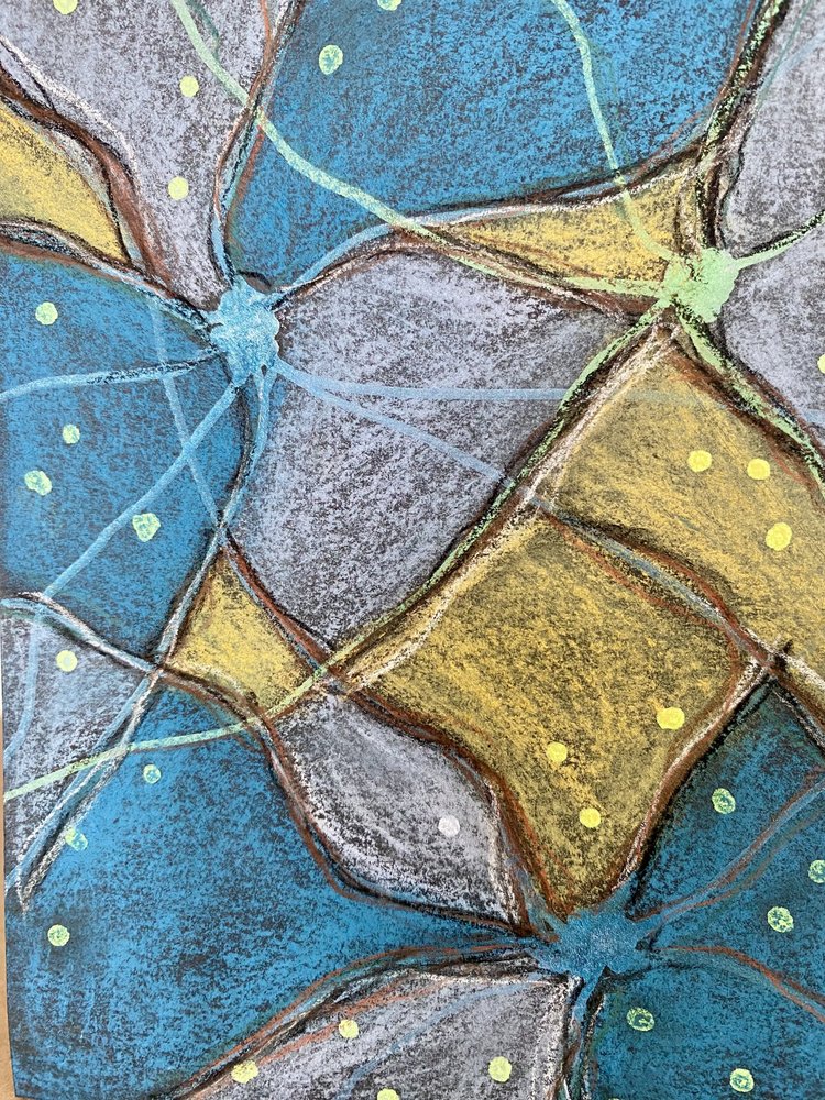 Textura geométrica vibrante de Berit Pihl