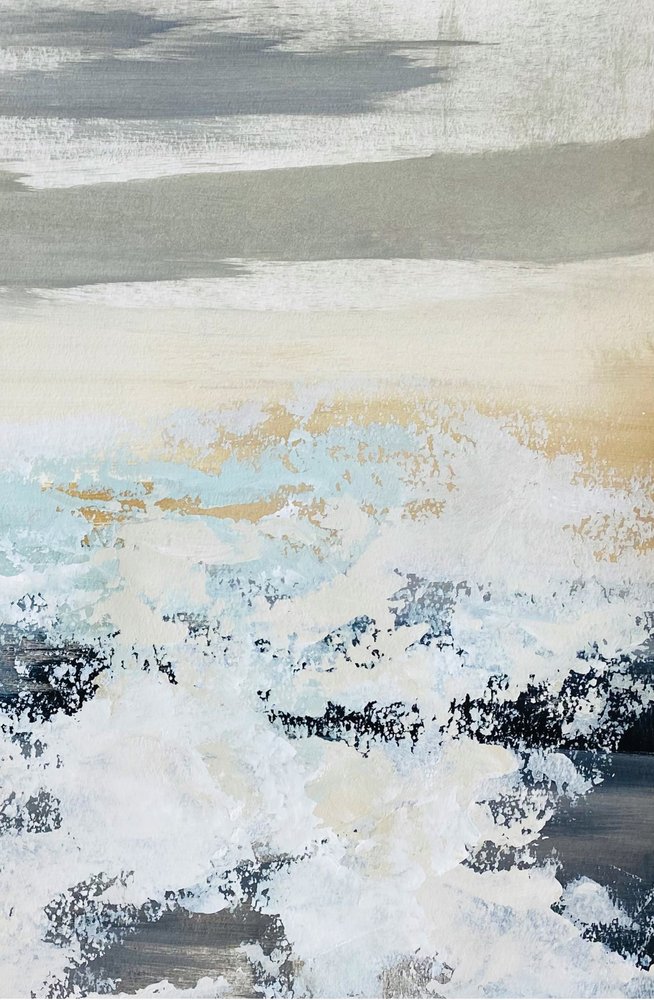 Onda do mar abstrata de Breanna Megan Studio