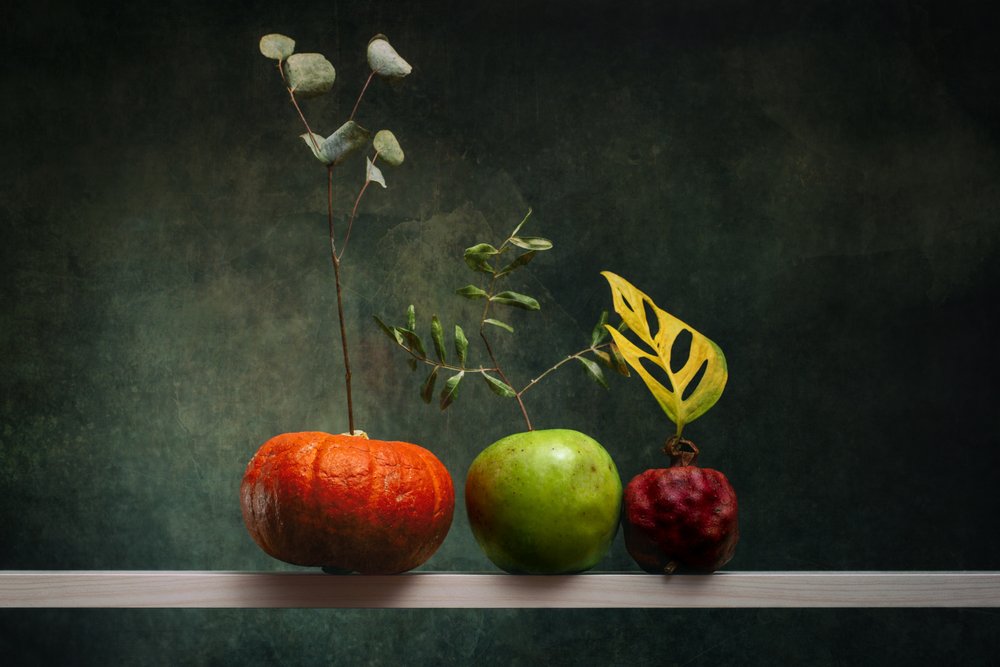 Arranjo outonal de fruta de Brig Barkow