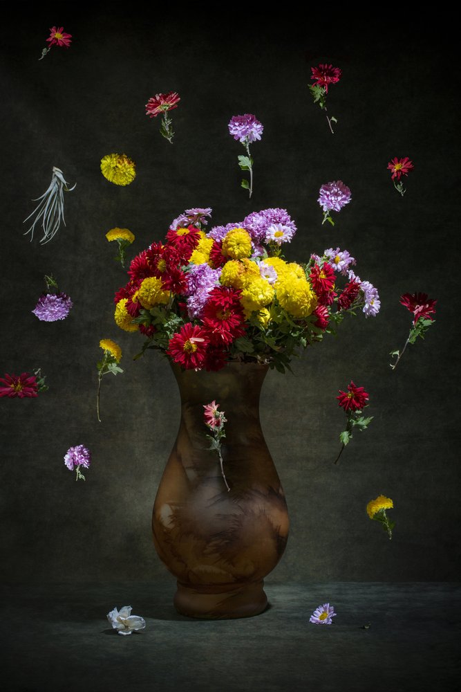 Flores vibrantes a flutuar de Brig Barkow