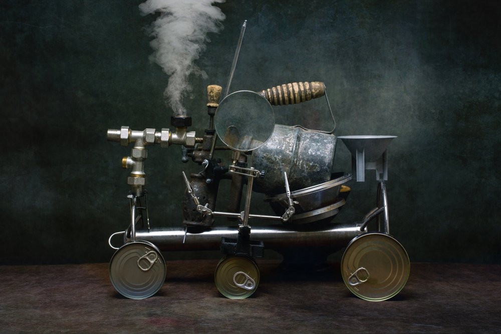 Máquina a vapor steampunk de Brig Barkow