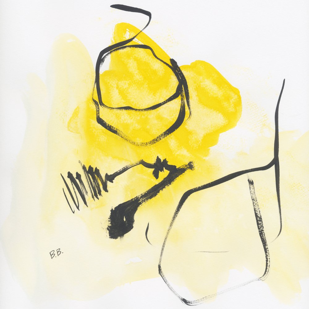 Figura amarela abstrata de Bronwyn Baker