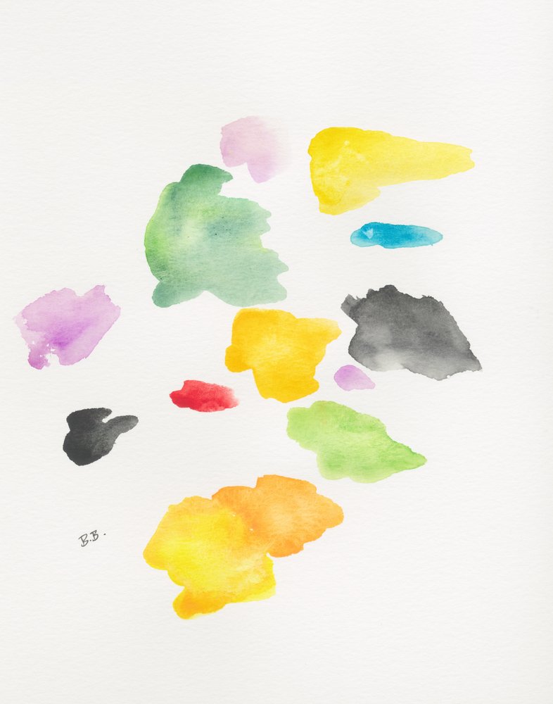 Formas fluidas e coloridas de Bronwyn Baker