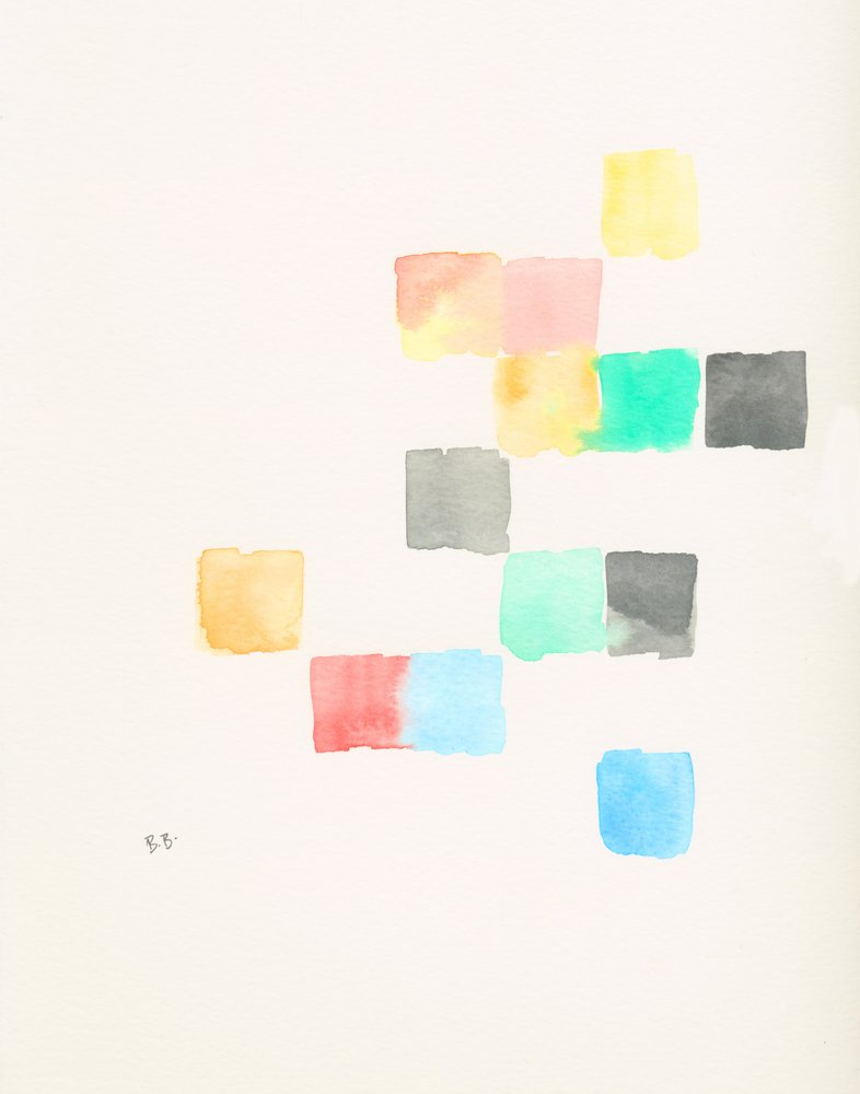 Blocos de cores pastel de Bronwyn Baker