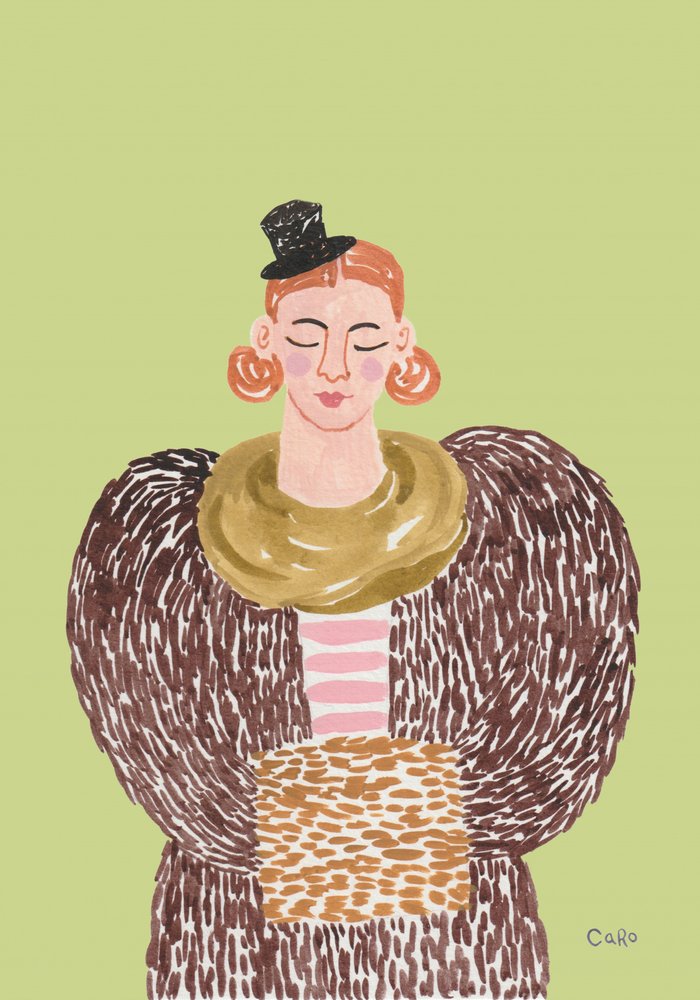 Retrato de moda caprichoso de Caroline Roberts