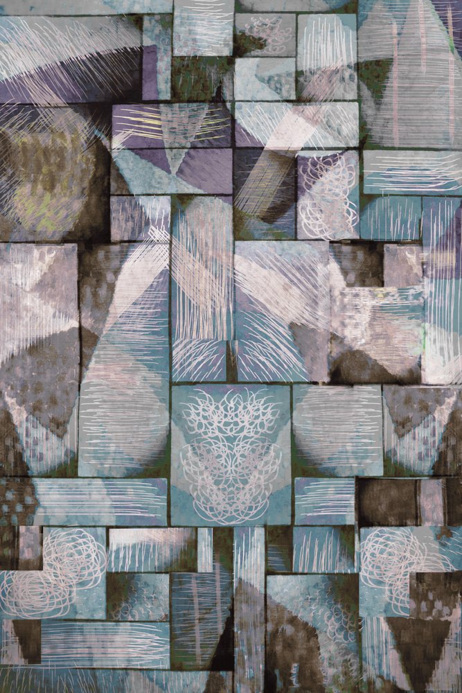 Serenidade geométrica abstrata de Christina Sillen