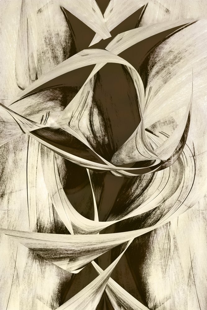 Fluxo abstrato dinâmico de Christina Sillen
