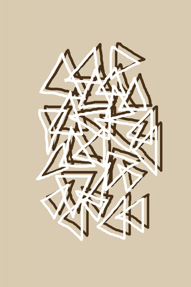 Triângulos geométricos dinâmicos de Christina Sillen