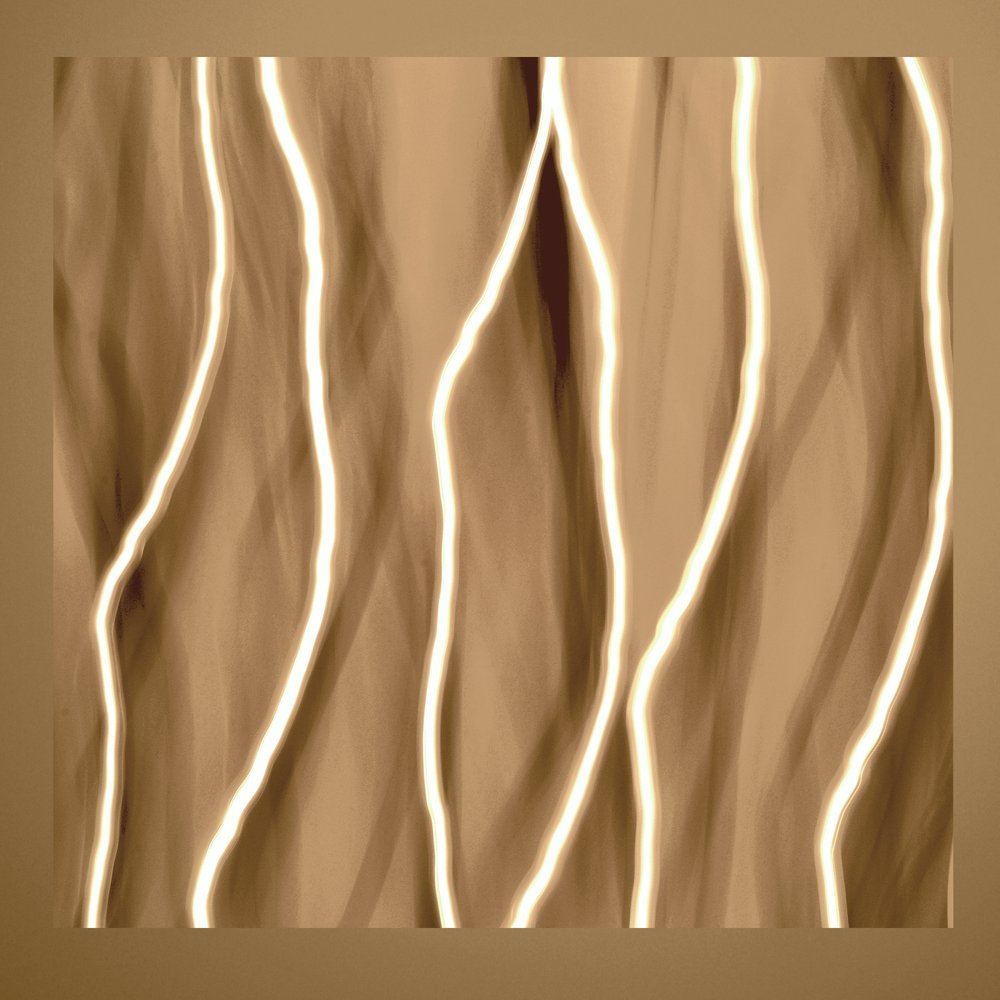 Linhas fluidas douradas de Christina Sillen