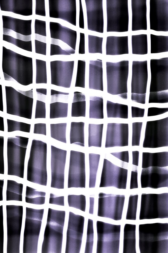 Grelha abstrata em índigo de Christina Sillen